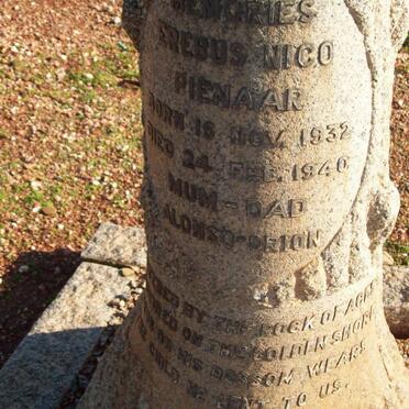 PIENAAR Erebus Nico 1932-1940