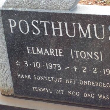 POSTHUMUS Elmarie 1973-1975