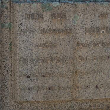 POTGIETER Stephanus A.P. 1866-1923 &amp; Sophia E. VAN ROOYEN 1871-1952