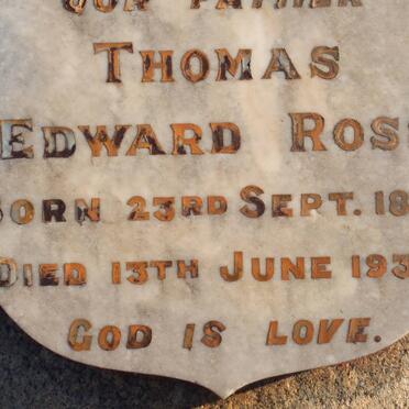ROSS Thomas Edward 1865-1931