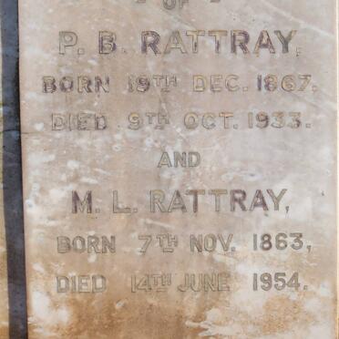 RATTRAY P.B. 1867-1933 &amp; M.L. 1863-1954