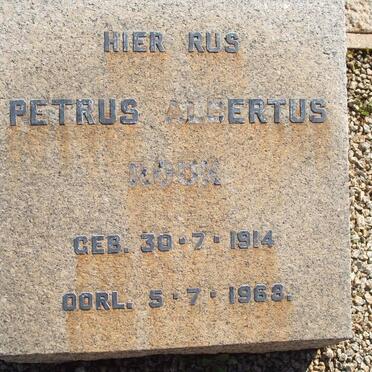 ROUX Petrus Albertus 1914-1968