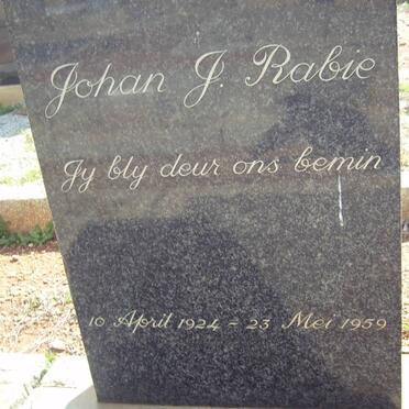 RABIE Johan J. 1924-1959