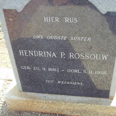 ROSSOUW Hendrina P. 1882-1958