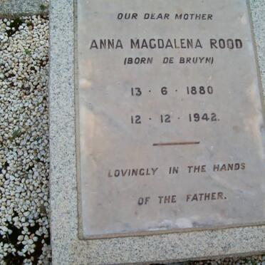 ROOD Anna Magdalena nee DE BRUYN 1880-1942