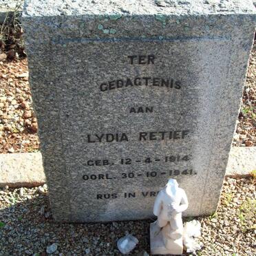RETIEF Lydia 1914-1941