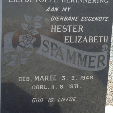 SPAMMER Hester Elizabeth nee MAREE 1948-1971