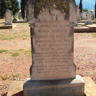 ROEX Abraham Andries, le -1912