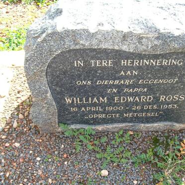 ROSS William Edward 1900-1953