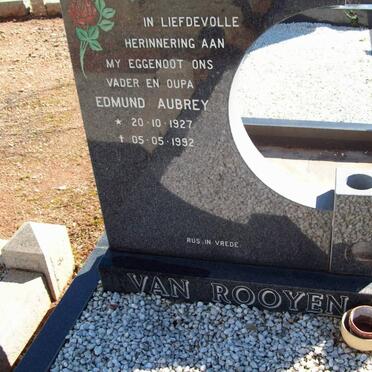 ROOYEN Edmund Aubrey, van 1927-1992