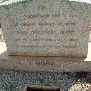 ROUX Oloff Marthinus Bergh 1921-1956