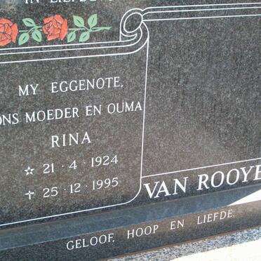 ROOYEN Rina, van 1924-1995