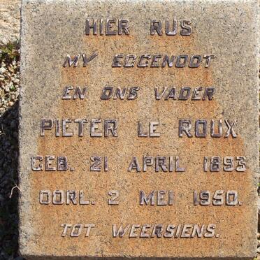 ROUX Pieter, le 1893-1950