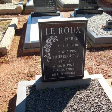 ROUX Pierre, le 1908-1992 &amp; Huibrecht B. 1909-2005