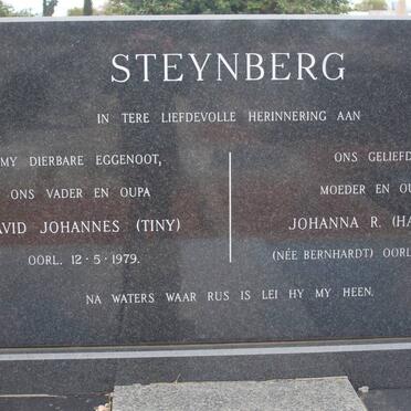 STEYNBERG David Johannes -1979 &amp; Johanna R. BERNHARDT -1980