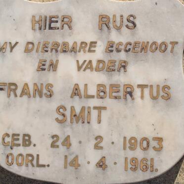 SMIT Frans Albertus 1903-1961