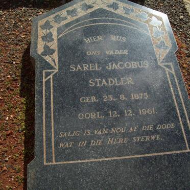 STADLER Sarel Jacobus 1875-1961
