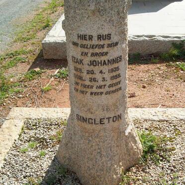 SINGLETON Izak Johannes 1935-1955