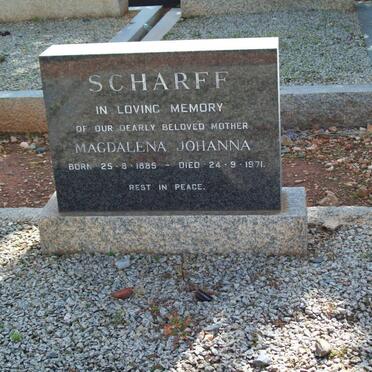 SCHARFF Magdalena Johanna 1885-1971