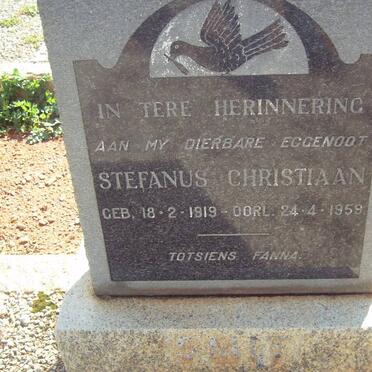 SMIT Stefanus Christiaan 1919-1959