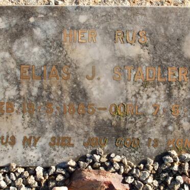 STADLER Elias J. 1885-1935