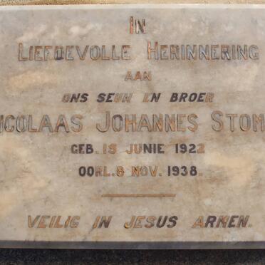 STOMAN Nicolaas Johannes 1922-1938