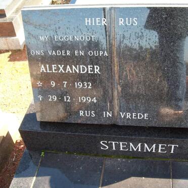 STEMMET Alexander 1932-1994