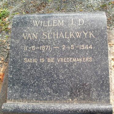 SCHALKWYK Willem J.D., van 1871-1944