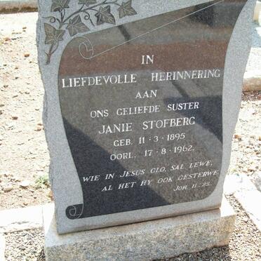 STOFBERG Janie 1895-1962