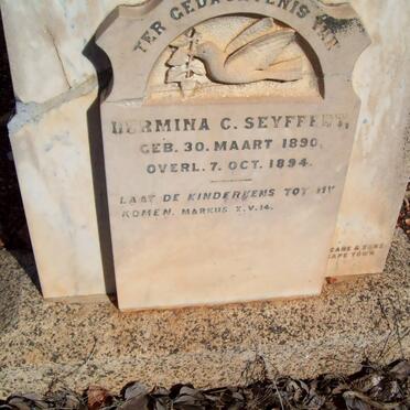 SEYFFERT Hermina C. 1890-1894