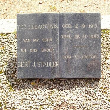STADLER Gert J. 1917-1962