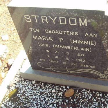 STRYDOM Maria P. nee CHAMBERLAIN 1917-1963
