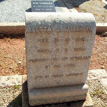 STEENKAMP Aletta J. 1918-1950