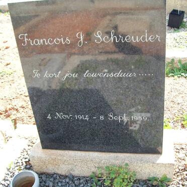 SCHREUDER Francois J. 1914-1959