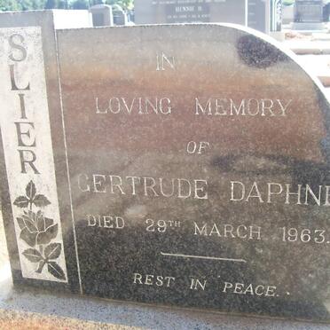 SLIER Gertrude Daphne -1963