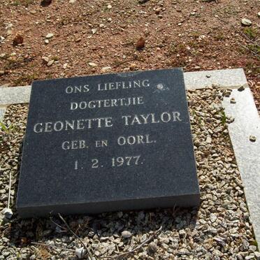 TAYLOR Geonette 1977-1977
