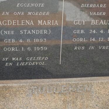 TULLEKEN Guy Beauzec 1890-1961 &amp; Magdalena Maria STANDER 1893-1959