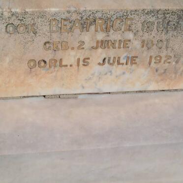 TOIT Beatrice, du 1881-1927