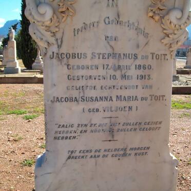 TOIT Jacobus Stephanus, du 1860-1913