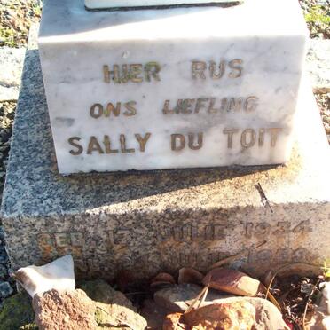 TOIT Sally, du 1934-1939