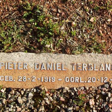 TERBLANCE Pieter Daniel 1919-1920