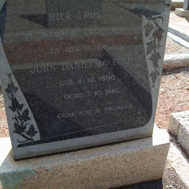 TOIT John Daniel, du 1890-1961