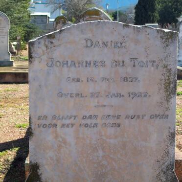 TOIT Daniel Johannes, du 1837-1932