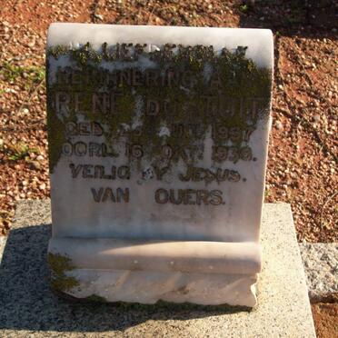 TOIT Rene, du 1937-1939