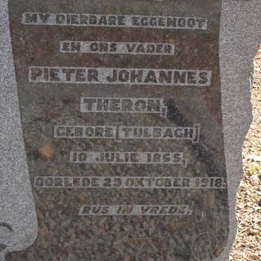THERON Pieter Johannes 1965-1918 &amp; Sarah Susanna 1951