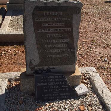 THERON Pieter Johannes 1965-1918 &amp; Sarah Susanna 1951
