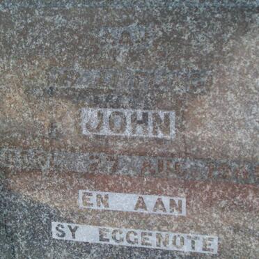 TOIT John, du -1941 &amp; Susie MAREE -1971