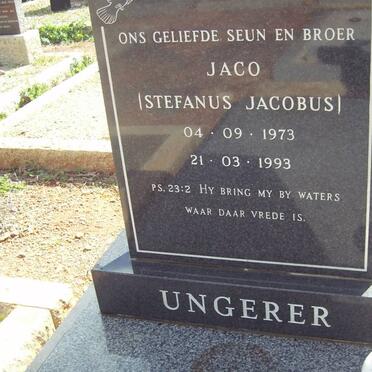 UNGERER Stefanus Jacobus 1973-1993