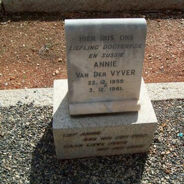 VYVER Annie, van der 1955-1961