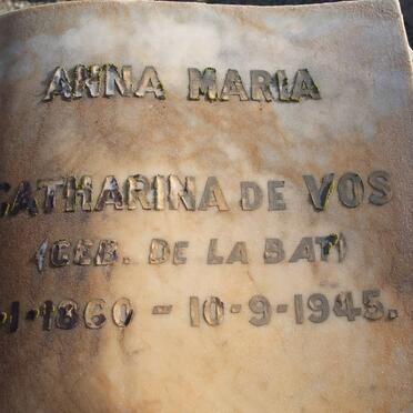 VOS Anna Maria Catharina, de nee DE LA BAT 1860-1945